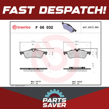 Brake Pads Set fits MINI ONE 1.4D Rear 03 to 06 Brembo 34211503077 34216770252