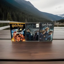 Harry Potter Lot of 3 DVD Sorcerer’s Stone,Goblet of Fire&Deathly Hollows