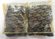 Vintage Lot 2 Pairs SILKIES OPAQUE Pantyhose Size LARGE Dark Navy Hose Hosiery