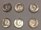 1964 kennedy half dollar lot of 6