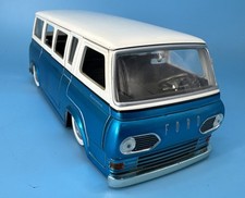 Autobús Ford Econoline Van Jada 1965 1:24 azul blanco diecast Old School 91362