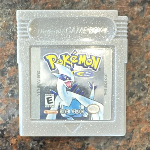 Pokémon Silver Version Game Boy Authentic Tested Working Saves Loose Cartridge