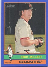 Erik Miller 2025 Topps Heritage #558 Dark Blue Border