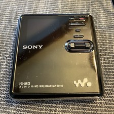 Sony Hi-MD Walkman MZ-RH10 MiniDisc Recorder Black USB w/ Power Adapter  Mic