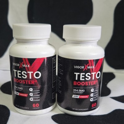 Vigor Max Extra Strength Testosterone Booster 354.5mg 60 Capsules for Men