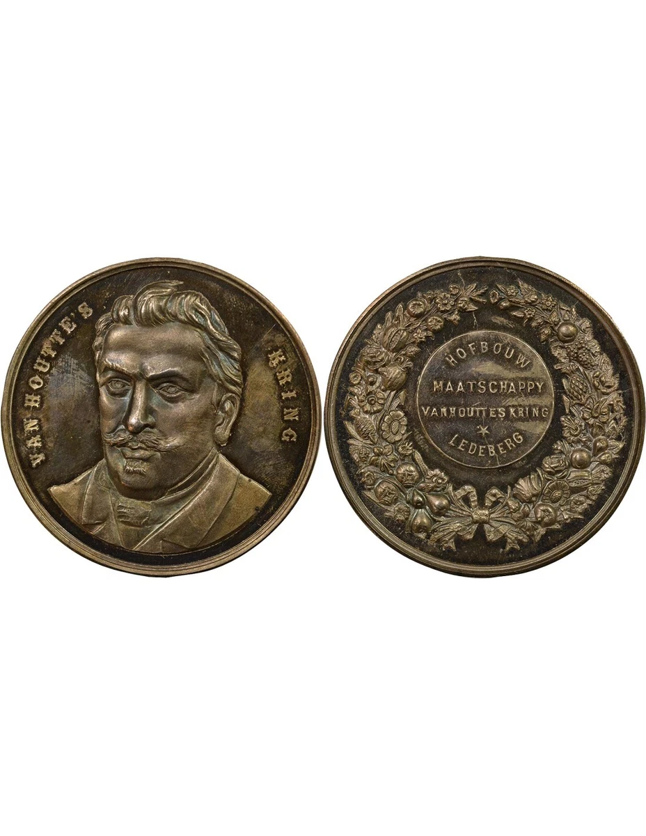 Médaille En Argent Belgique 1887 - Commémorative Charles Buls Bourgmestre De Bruxelles, XIXe Siècle