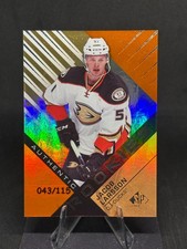 Jacob Larsson 2016-17 SP Game Used Orange Rainbow Draft Year /115 #114 Ducks