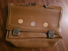 Alte Schulmappe Leder 70er