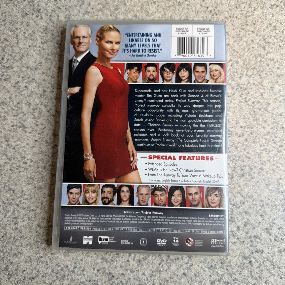 Project Runway: Season 4 - DVD By Heidi Klum - VERY GOOD - Image 2 of 4