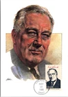 S08-7316, PRESIDENTS OF USA, FRANKLIN D. ROOSEVELT, MAXIMUM CARD FDC