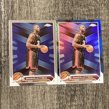 2023-24 Topps Chrome Shaquille O'Neal #148 Blue Basketball Refractors + Base