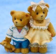 Cherished Teddies Bernard  Bernice 1997 Members Only Figurine CT972 Enesco