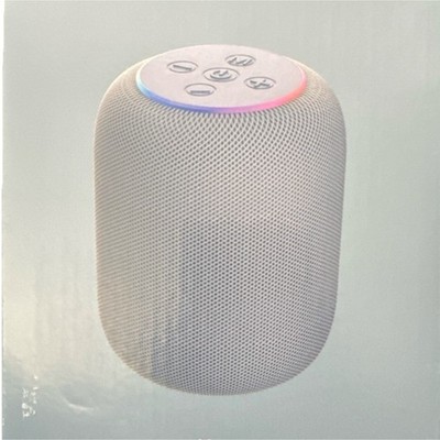 Gems Colorful LED Lit Fabric Bluetooth Home Speaker- Blue