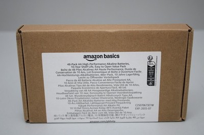 Amazon Basics AA-Alkali-Hochleistungsbatterien, 1,5 V (48 Stück) Alkalisch NEU