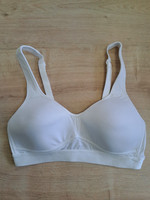 M&S - WOMENS WHITE PADDED Smoothing T- Shirt BRA Wide Straps