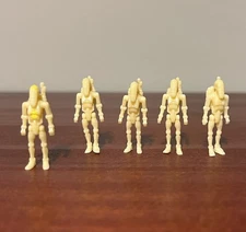 Micro Galaxy Squadron - 4 Battle Droids and 1 Battle Droid Captain