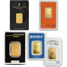 10 gram .9999 Gold Bar - Sealed with Assay Card - Secondary Market 4514.89 per troy oz