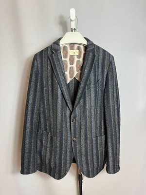 Savile Row Club of Gents Sakko Lanificio Roma Slim Blau Herren Sakko Blazer...