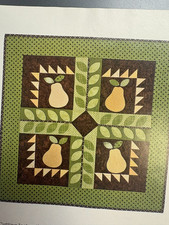 PRICKLED PEAR Pieced & Applique Quilt Pattern from McCalls magazine 28x28