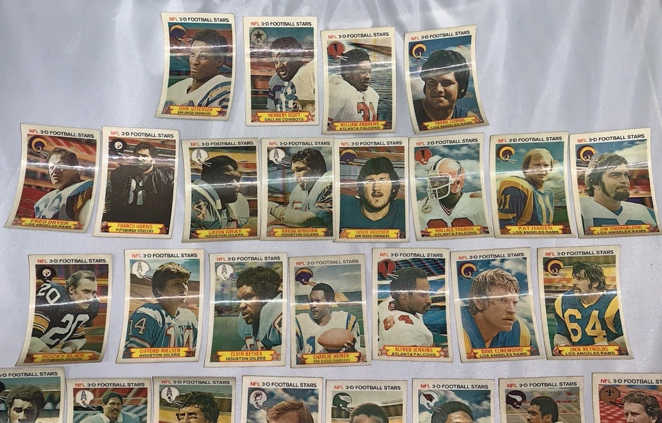 1980 Stop N Go 3-D NFL Football Stars Incomplete Partial Card Set 42 of 48 - Image 4 of 4