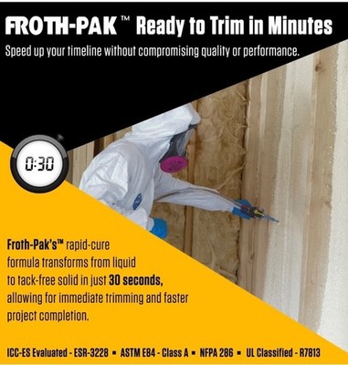 Froth Pak 630 Spray Foam Insulation Kit, Closed Cell 2-Part Foam