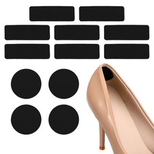 12 Pcs Self-Adhesive Heel Grips Liner Cushions Inserts, Black