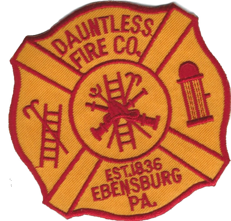 PENNSYLVANIA - Dauntless Fire Company patch - Ebensburg - Est. 1836