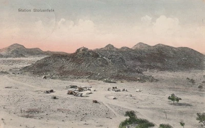 DSWA  AK Station Stolzenfels am Oranje aus S'mund 1913 nach Dresden - Bild 1 von 2