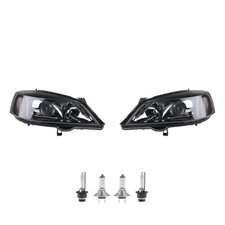 Scheinwerfer Set Xenon passend für Opel Astra schwarz G 98-04 mit D2S H7 Li. Re.
