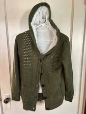 women's hooded cardigan sweater jacket