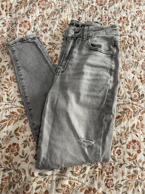 American Eagle Women's Curvy High Rise Distressed Skinny Jeans Jeggings 4 Short