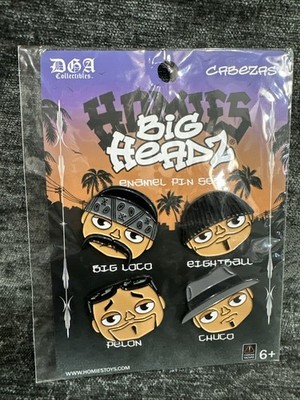 DGA Collectibles- BIG HEADZ Enamel PIN Set - Cabezas