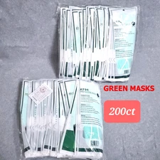 KF94 Protective 200 Pcs 4 Layer Face Mask Disposable Green