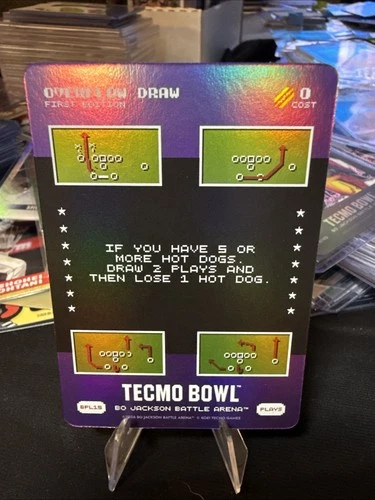 BO JACKSON BATTLE ARENA TECMO BOWL OVERFLOW DRAW BONUS PLAY FOIL SP BPL15