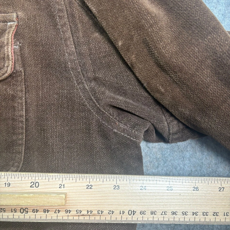 Chaqueta de pana Marlboro Classics para hombre talla mediana marrón 100 % algodón vintage años 90 Foto 2 de 4