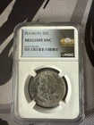 1962-D 50c Franklin Half Dollar Brilliant Uncirculated NGC Slab