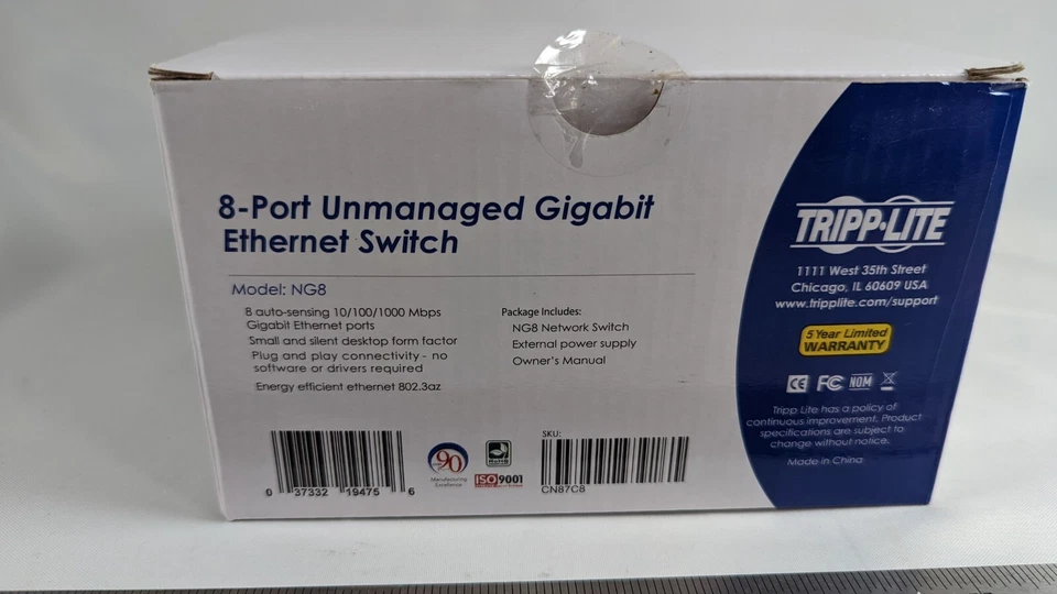 Tripp Lite 8-Port Gigabit Ethernet Switch - Image 2 of 4