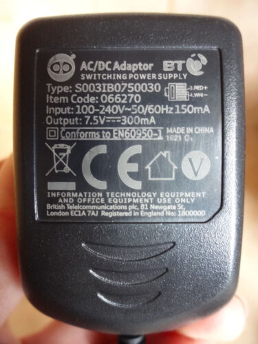 Enchufes de teléfono inalámbricos para el hogar BT cables adaptador de corriente listado múltiple 066270 - Imagen 1 de 20