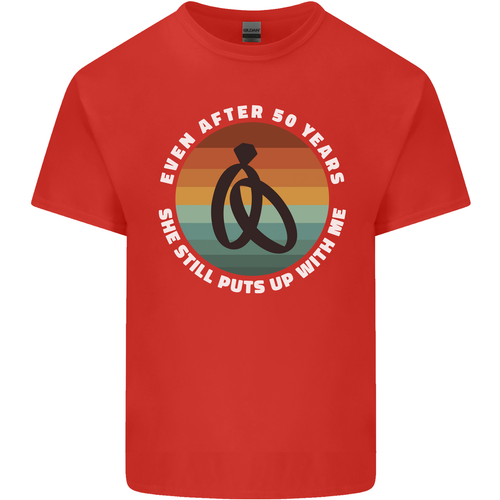 50 Year Wedding Anniversary 50th Marriage Mens Light Cotton T-Shirt - 第 4/29 張圖片