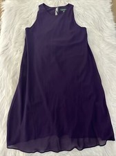 Lauren Ralph Lauren 4 womens NWT essentials purple dress MSRP 129 sleeves