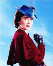 EMILY BLUNT MARY POPPINS RETURNS SIGNED 8X10 PHOTO AUTHENTIC AUTOGRAPH COA