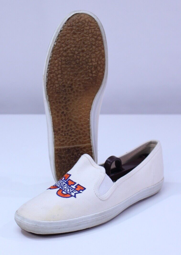 VTG Woman Cheerleader Shoes Syracuse University SU Eastport Starter 10 Orange NY - Picture 2 of 23