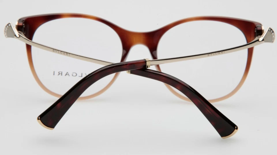 NUEVO BVLGARI 4160-B 5362 Marrón Gafas 53-19-140 B46mm Italia Foto 3 de 4