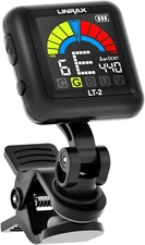 LT-2 Guitar Tuner Rechargeable Clip on Tuner for Guitar, Bass, Ukulele, Violin,
