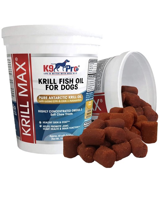 K9 PRO Omega 3 Antarctic Krill Fish Oil for Dogs 60 Soft