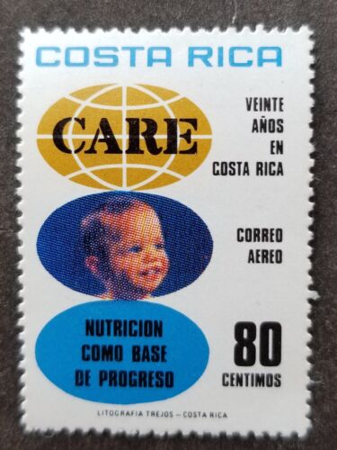 [SJ] Costa Rica 20th Anniversary Of CARE 1977 Child Children (stamp) MNH - Picture 1 of 5