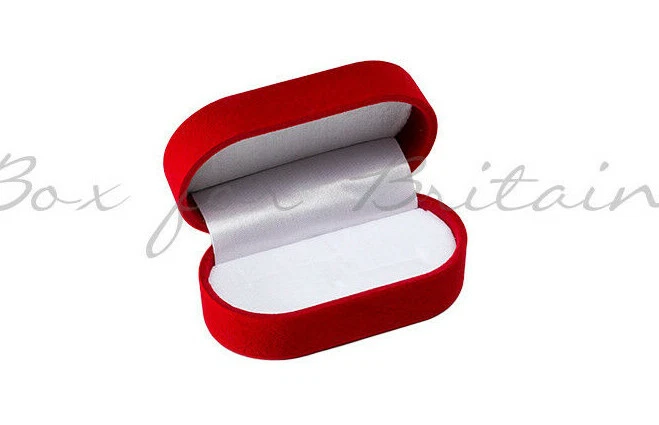 Red Velvet Wedding Ring Box for Diamond Jewellery Engagement Proposal box