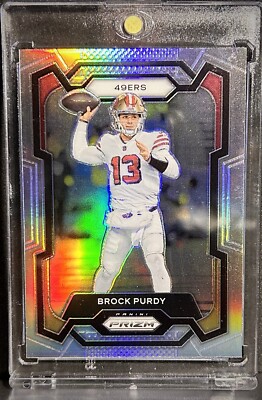BROCK PURDY RARE SILVER REFRACTOR PRIZM INVESTMENT CARD SAN FRANCISCO 49ERS