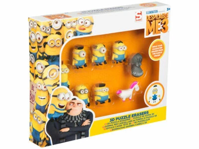 Minions ICH EINFACH UNVERBESSERLICH 3 kompletter Satz 3D Radierer Eraser SAMBRO