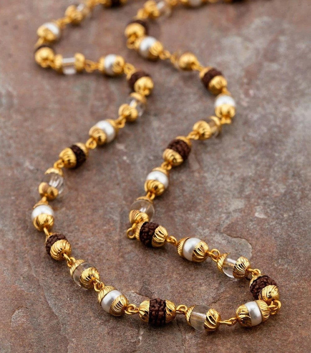 Rudraksh in gold chain deals